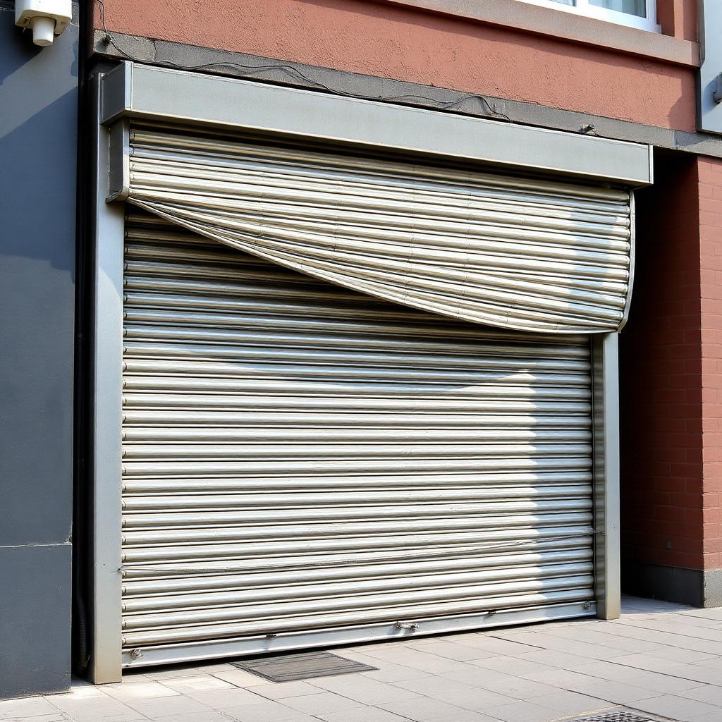 Commercial roller shutter installation
